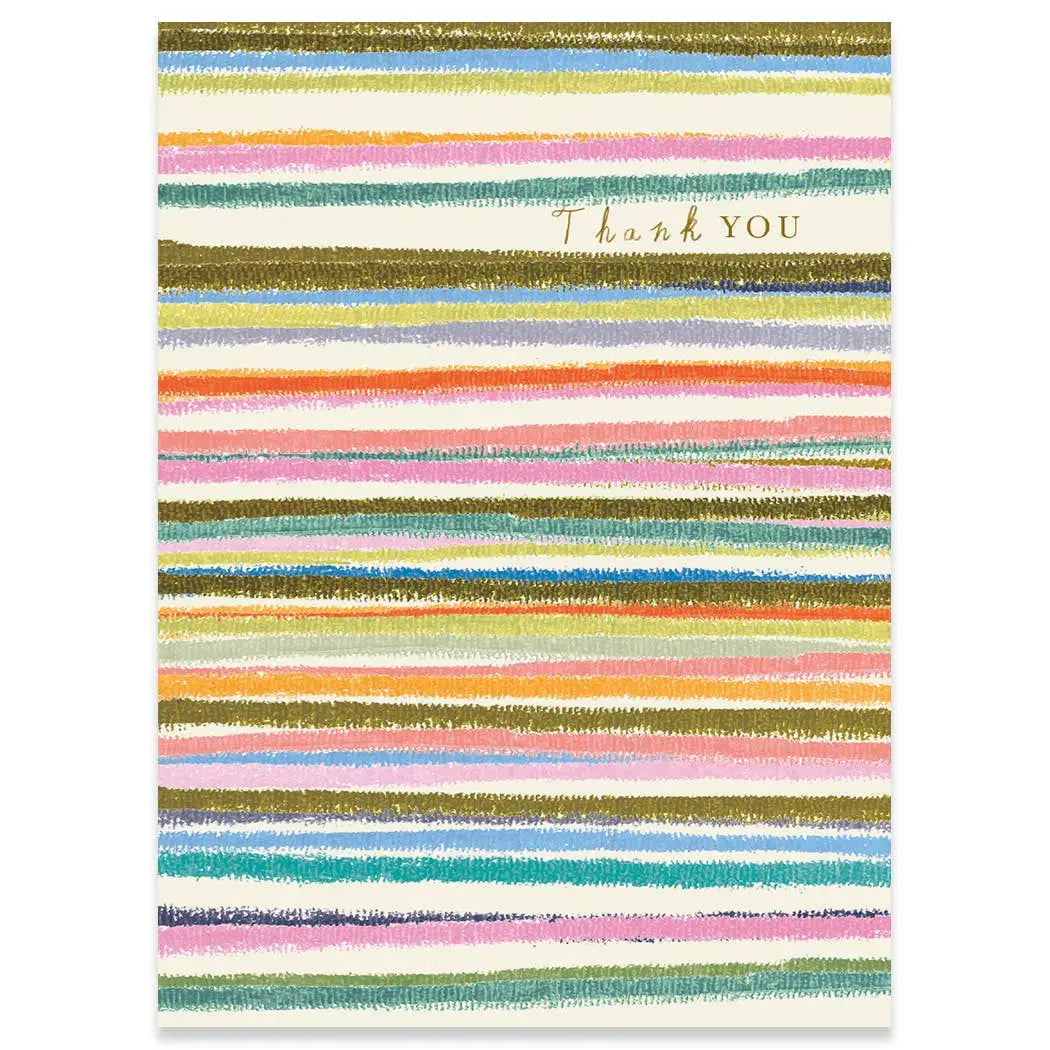 Stripes Thank You Greeting Card