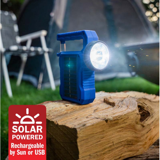 Solar Dual Flashlight & Work Light