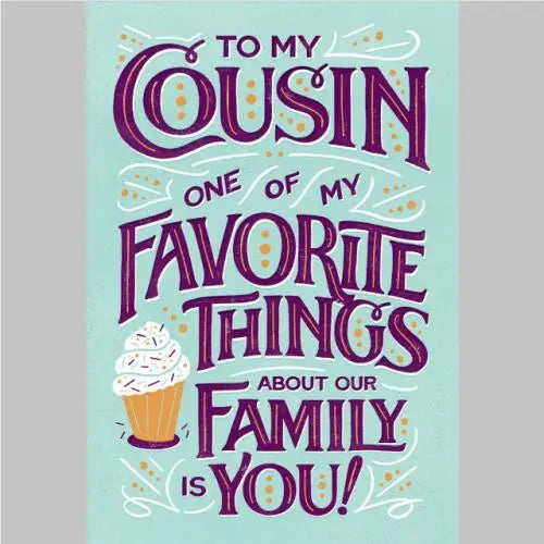 Feminine Cousin Birthday Card