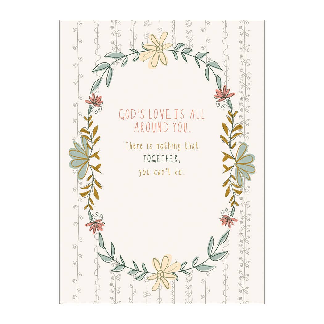 All Things Through Christ - Faith Encouragement Card