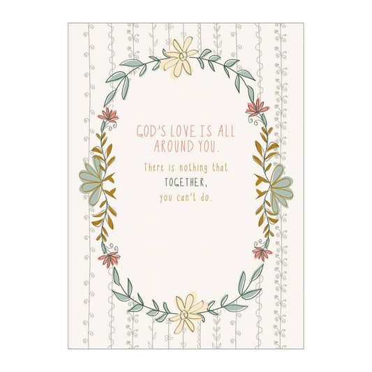 All Things Through Christ - Faith Encouragement Card