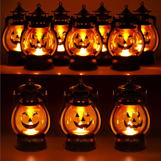 Halloween Pumpkin Head LED Jack O' Lantern