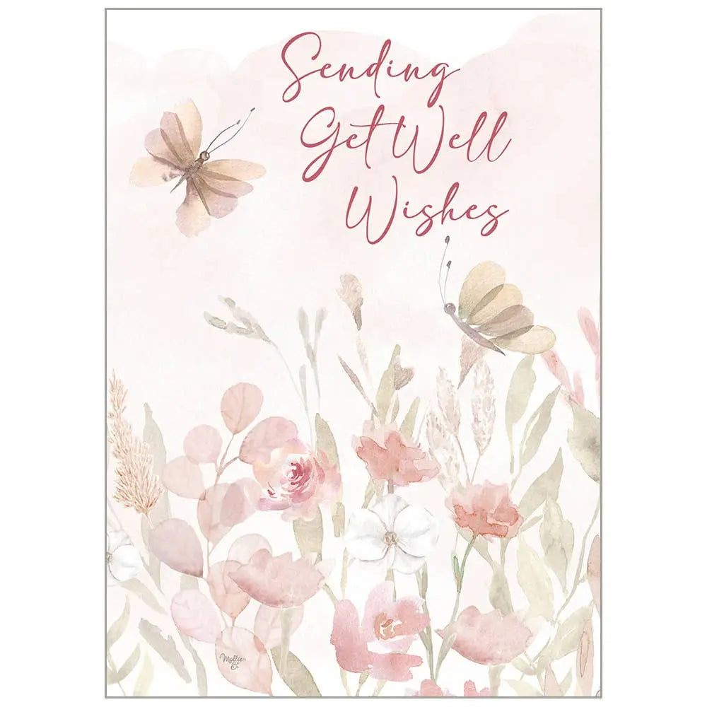 Blush Floral - Get Well Card