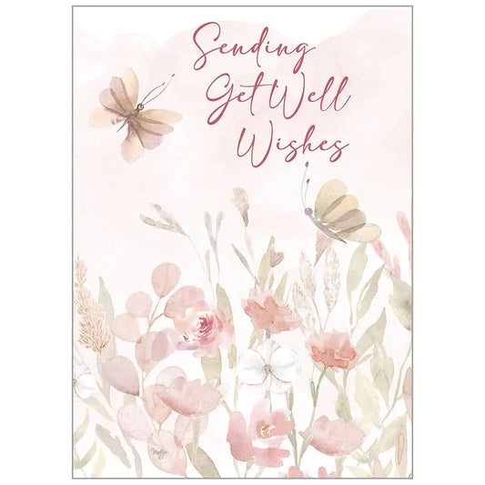 Blush Floral - Get Well Card