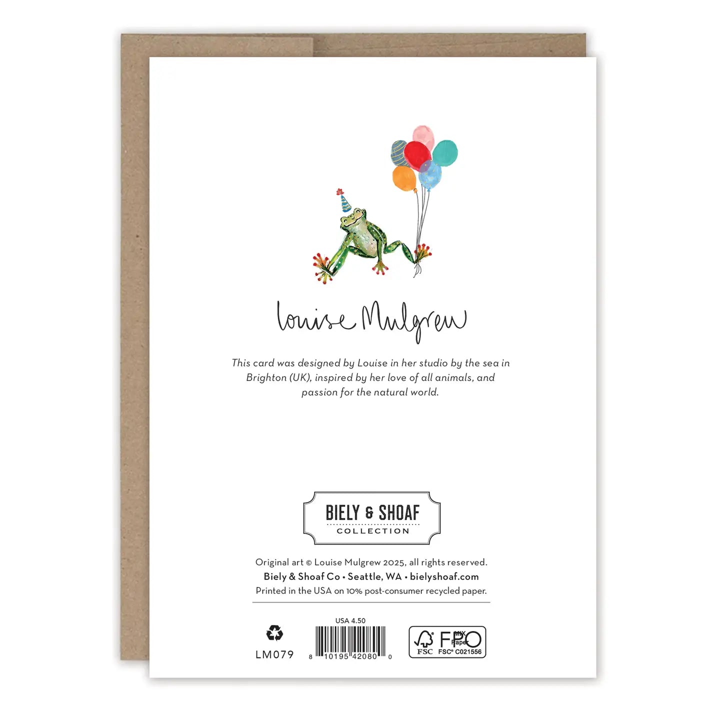 Leaping Frogs Birthday Card
