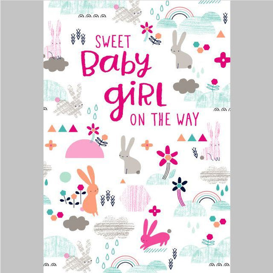 Baby Shower Card (Girl)