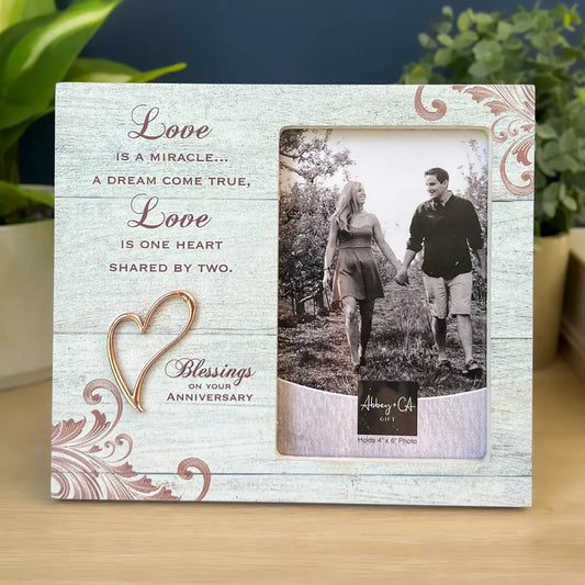 Love Is A Miracle Anniversary Frame