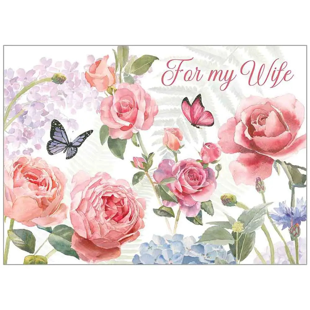Boho Bouquet Family Birthday Wife Card