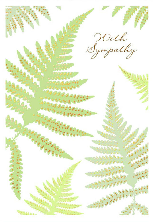 Ferns Sympathy Card