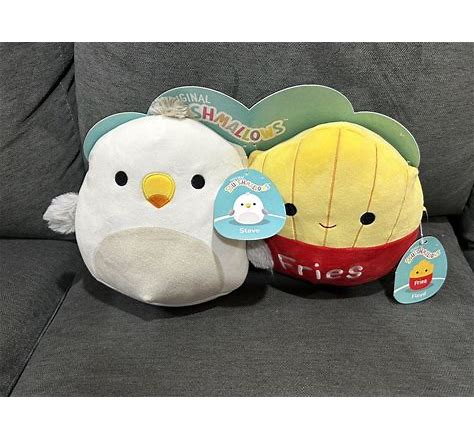 Steve and Floyd Set of 2 Squishmallow Kellytoy Perfect Pair fries