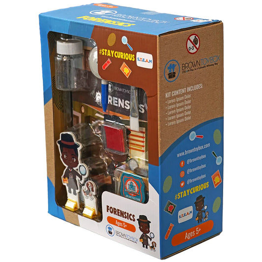 Forensics STEAM Kit Brown Toy Box