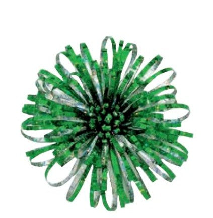 Large Green Holographic Bow