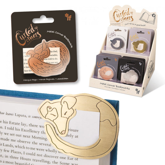 Curled Up Corners - Metal Corner Bookmark