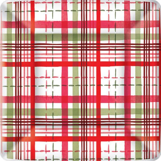 Holiday Square Dinner Plate