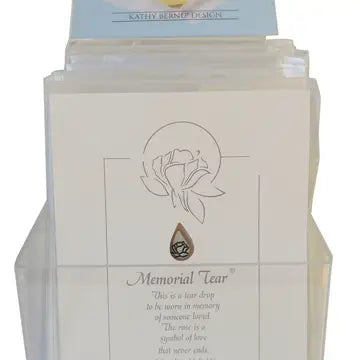 Memorial Tear Card with Charm