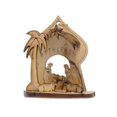 Holy Land Olive Wood Christmas Ornaments