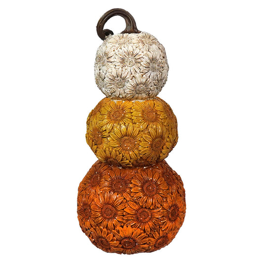 Harvest Stacking Flower Pumpkins