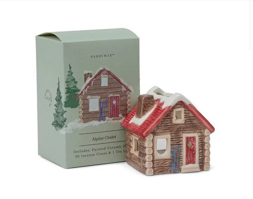 Paddywax Ceramic Incense House With Tea Light
