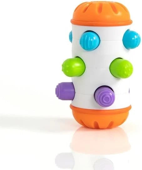 Fat Brain Toys Rolio - Sensory Tummy Time and Rattle Toy for Babies Ages 6 Months+