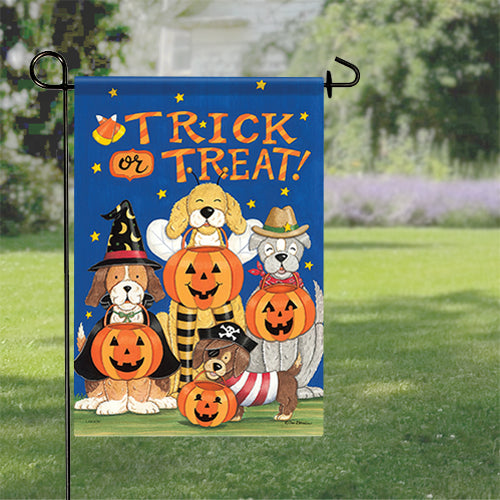 Halloween Pups Garden Flag
