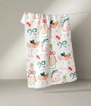 Geometry Winter & Holiday Tea Towels