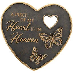 A Piece of My Heart is in Heaven Garden Stone