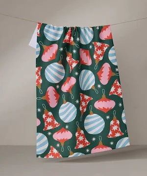 Geometry Winter & Holiday Tea Towels