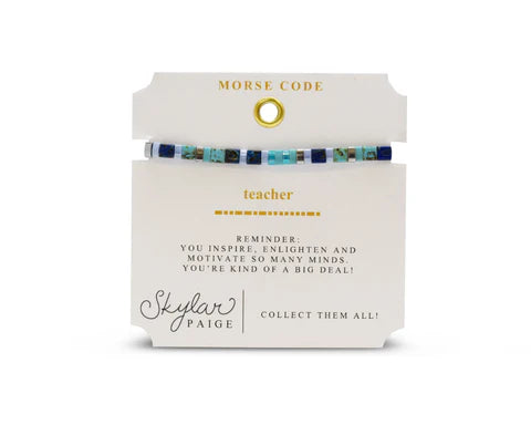 Morse Code Beaded Bracelets