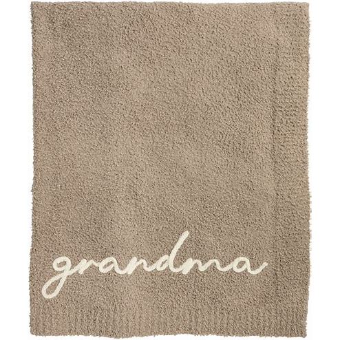 Chenille Knit Blanket - Grandma Gigi Nana