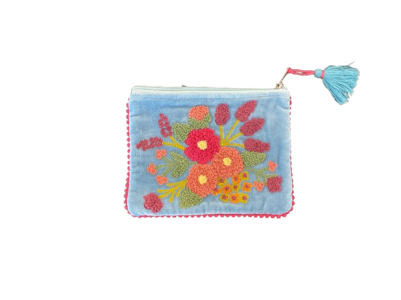 Embroidery Zipper Pouches