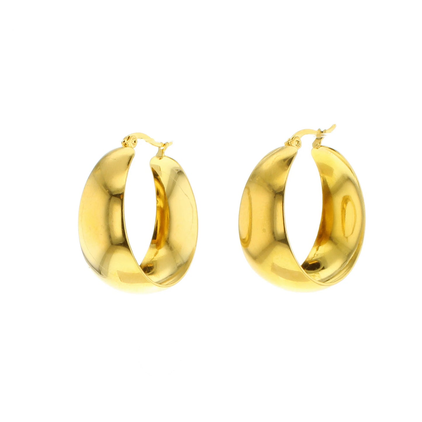 Lotus Waterproof Gold Earrings