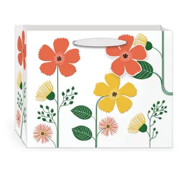 Green Garden Multi Flower Medium Horizontal Bag